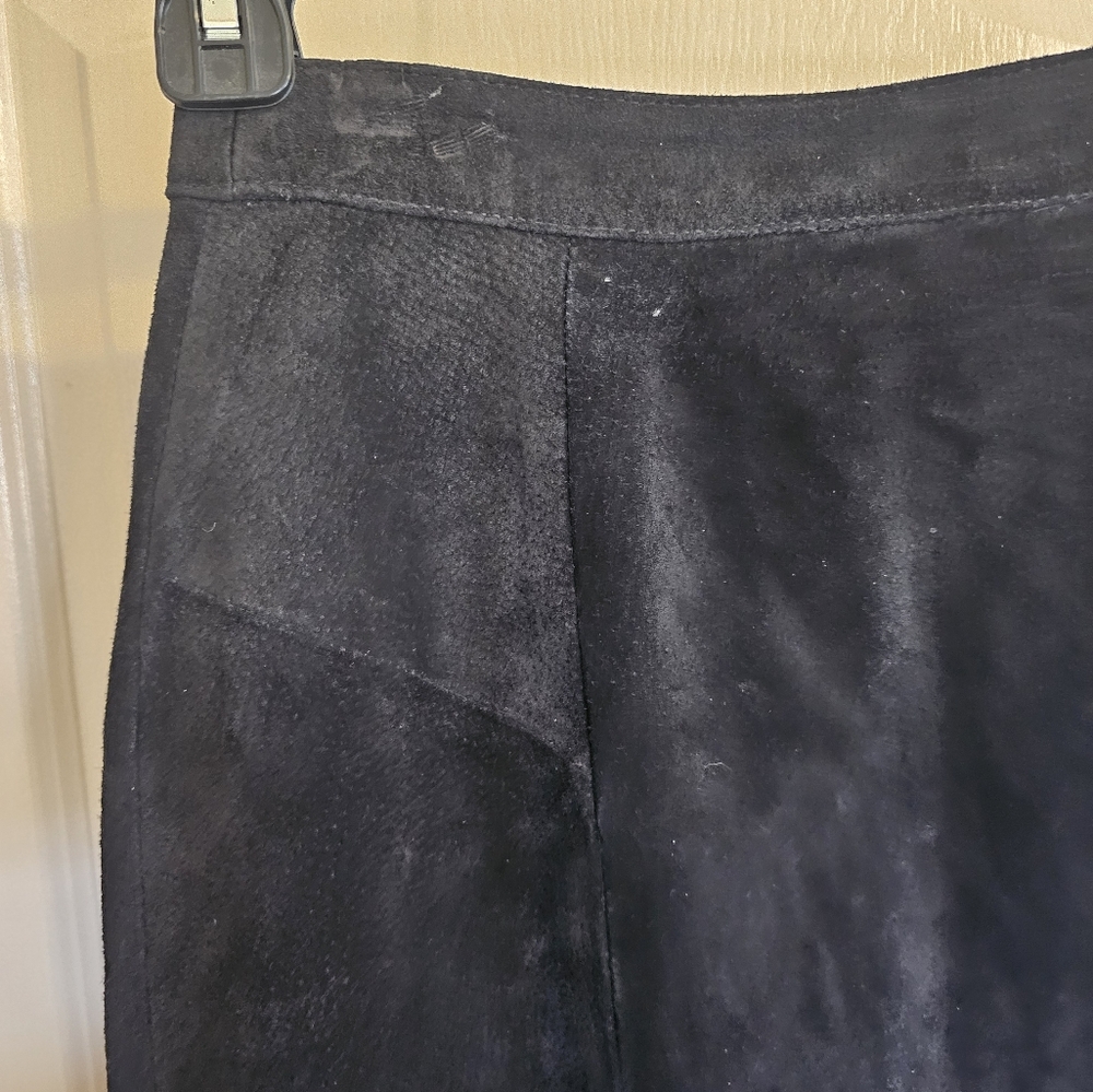 Vintage Leather Tube Shaped Womens Skirt Size 9/10 By Paris Sport Club - Picture 2 of 7